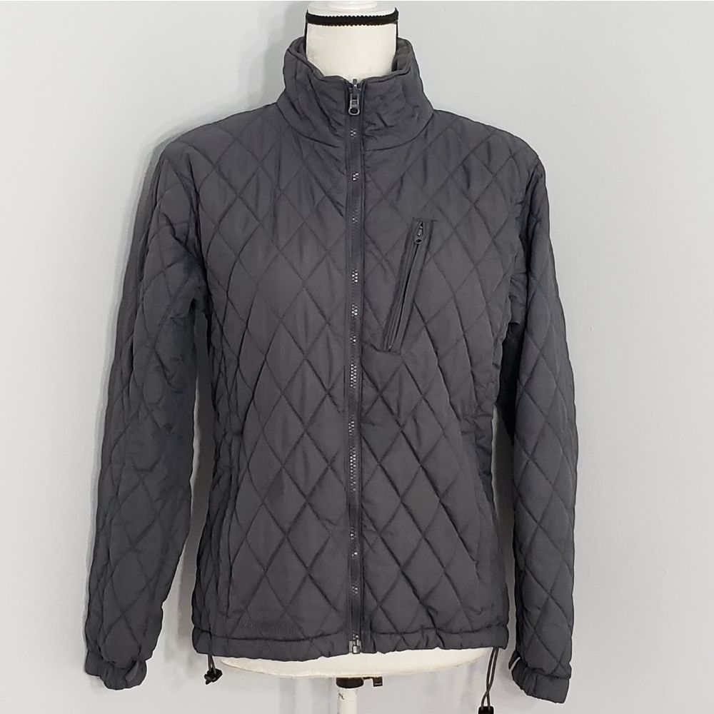 COLUMBIA women core gray zip up jacket size S